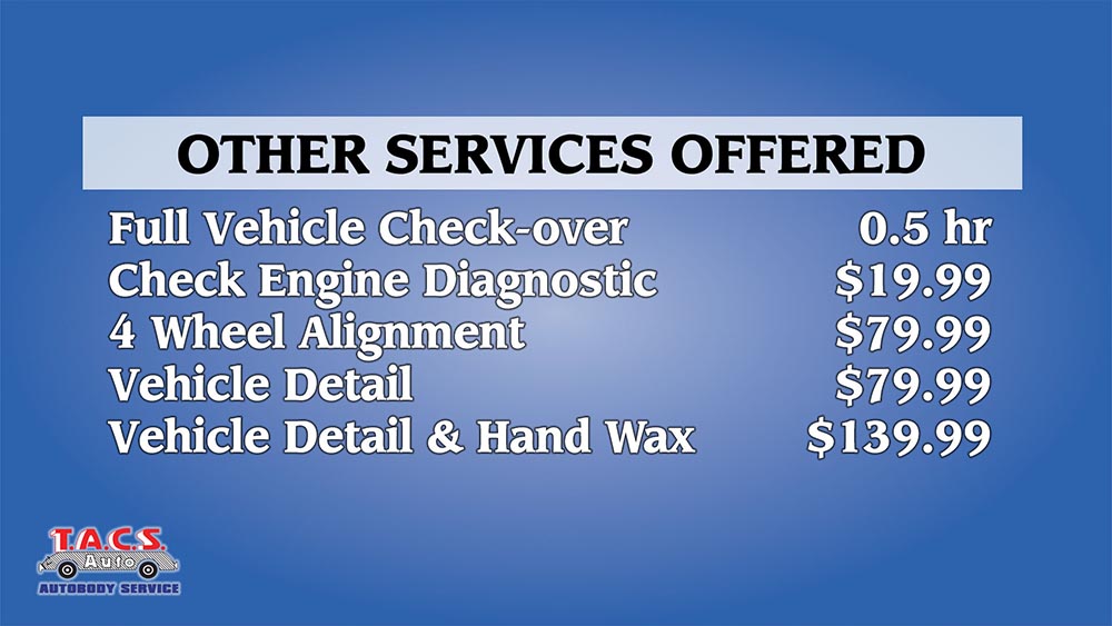 Services T.A.C.S. Auto Autobody & Service